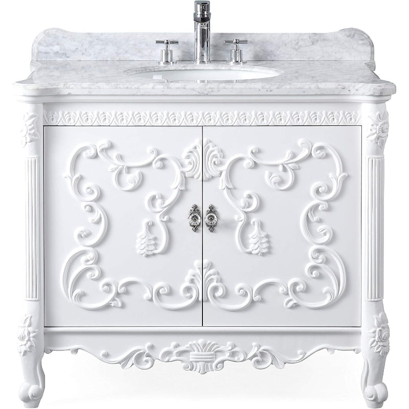 40" Carrara Marble Vanity