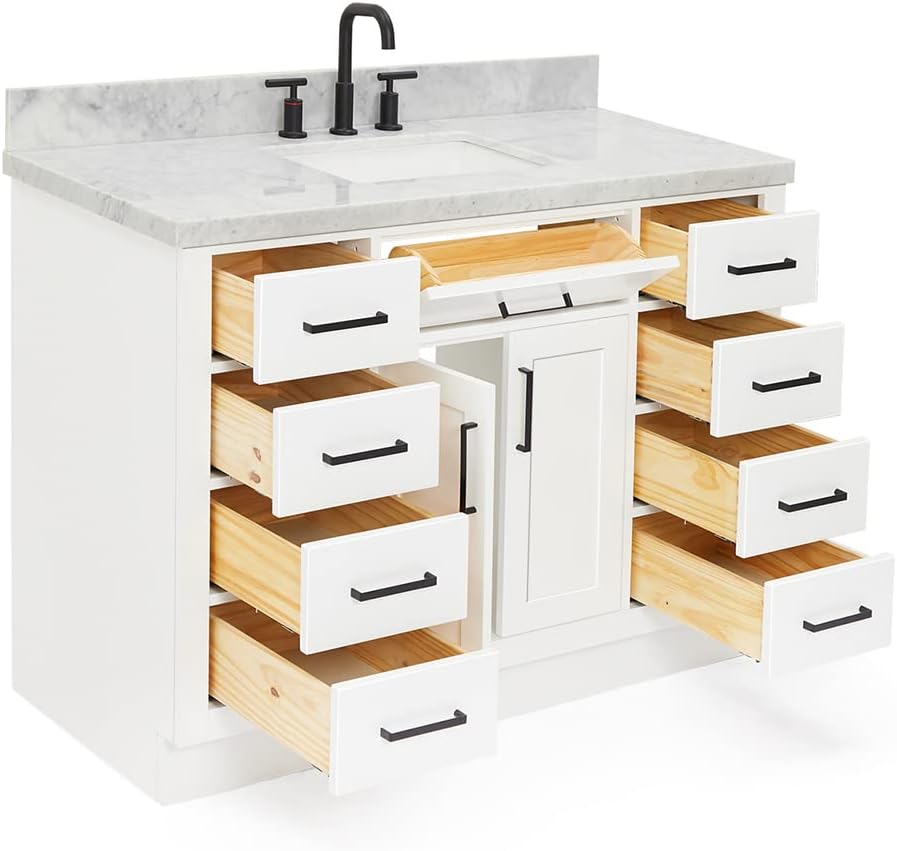 48" Bathroom Vanity White
