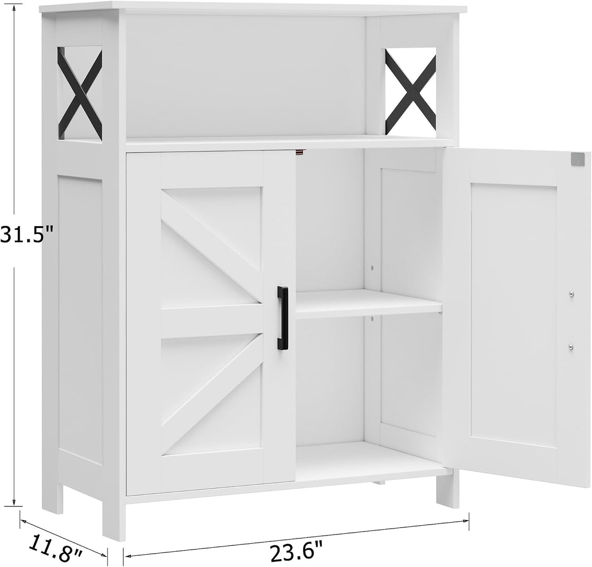Farmhouse Bathroom Floor Cabinet
