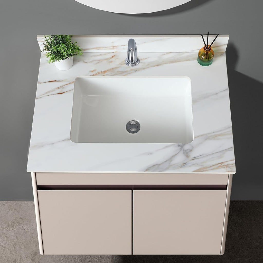 31" Marble Bathroom Vanity Top with Sink