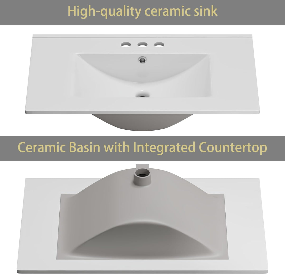 30" Freestanding Bathroom Vanity Blue