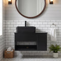 28" Floating Bathroom Vanity Black