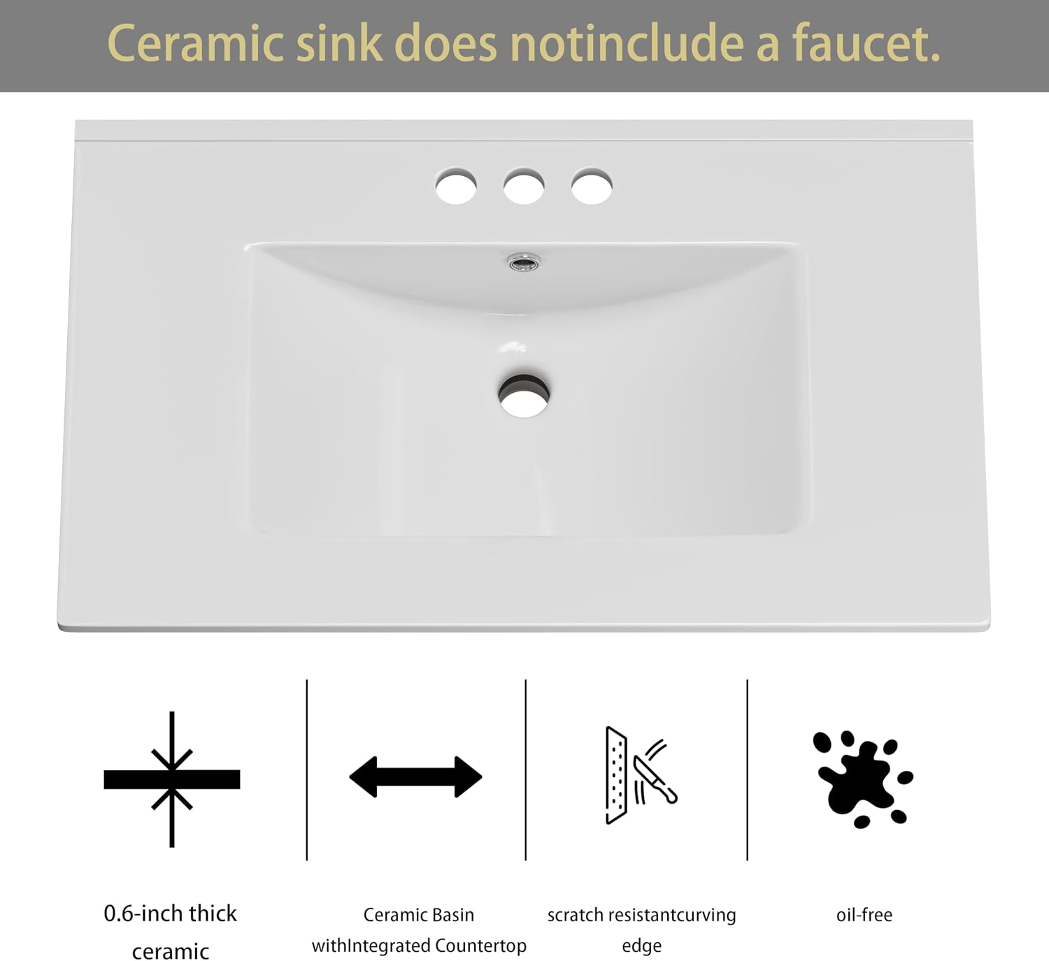 30" Freestanding Bathroom Vanity Blue