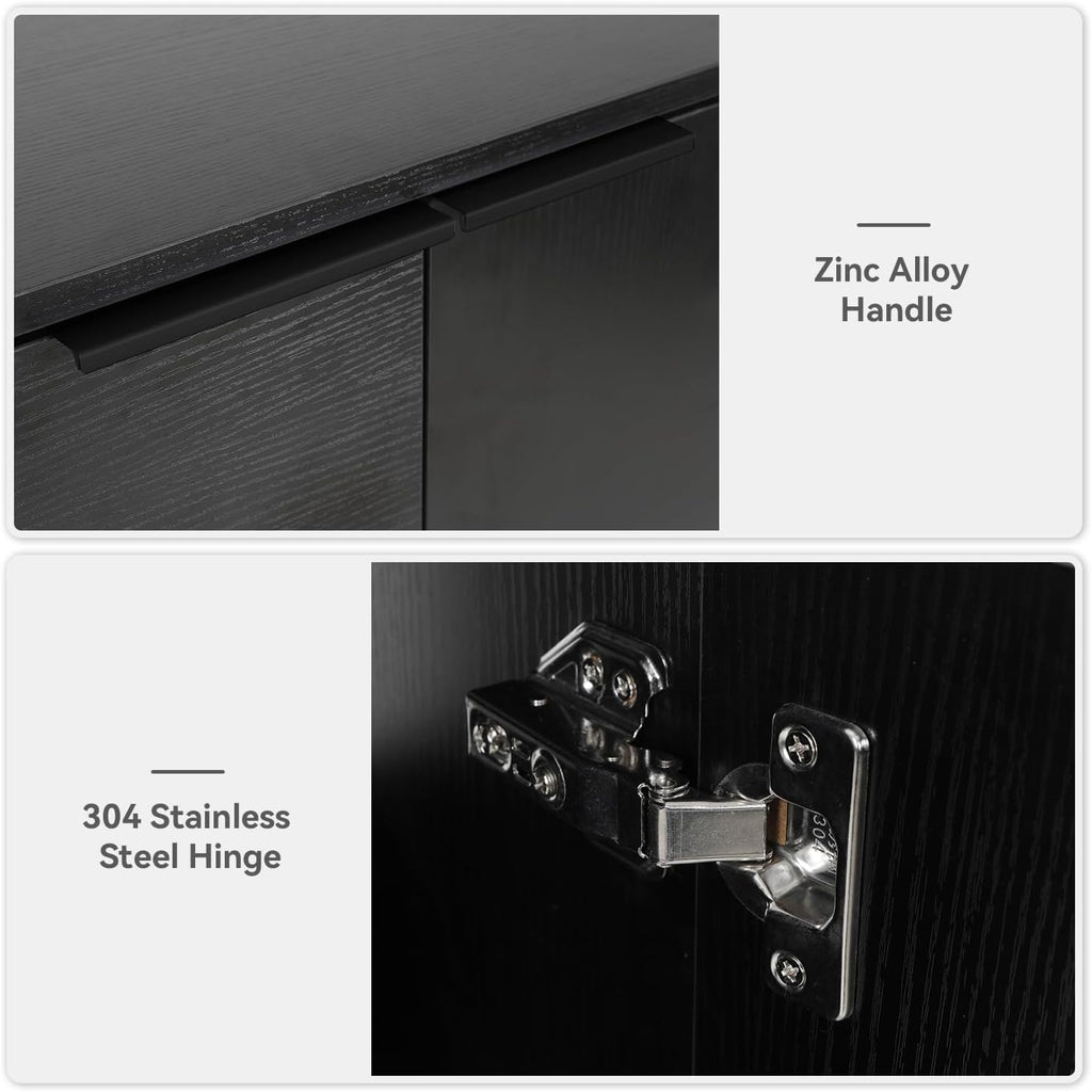 28" Floating Bathroom Vanity Black