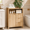 Slim Bathroom Storage Cabinet Oak