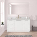 48" Solid Wood Bathroom Vanity White