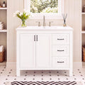 40" Single Sink Bathroom Vanity White