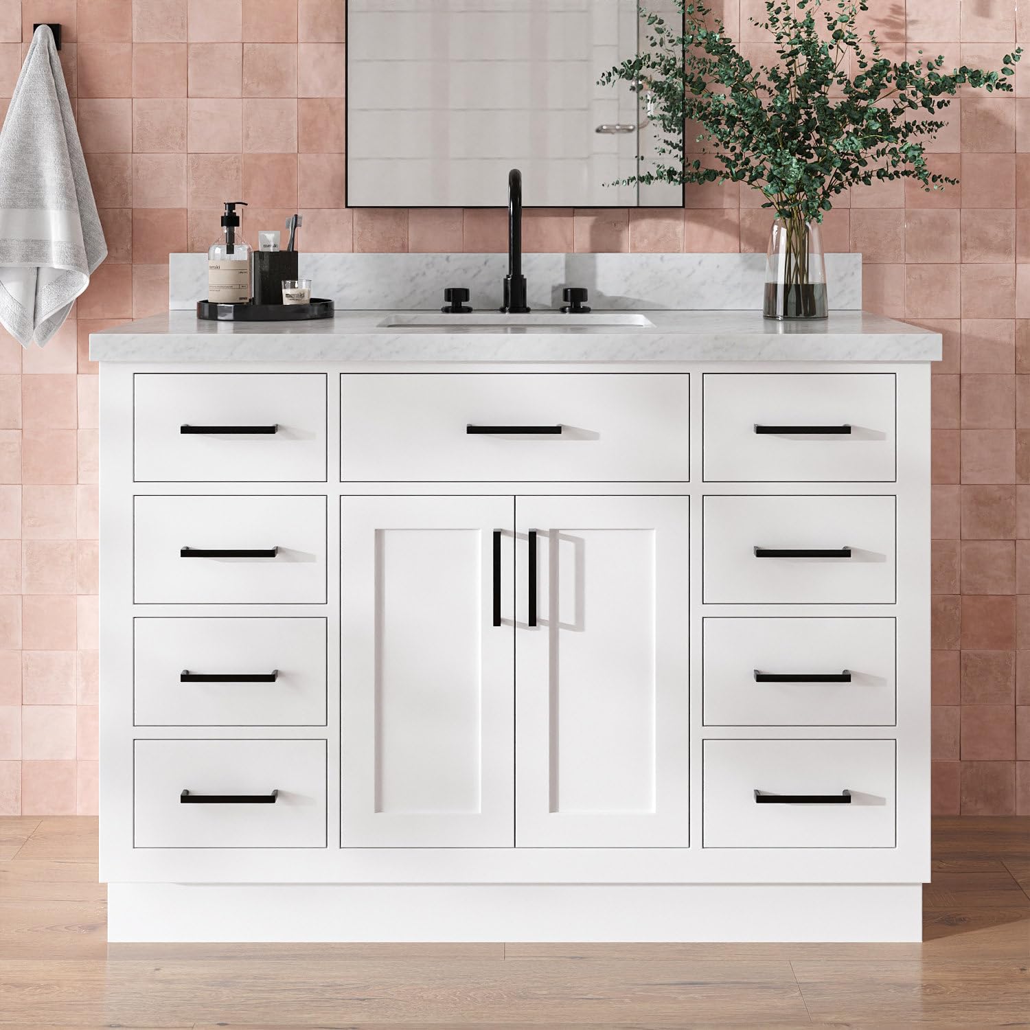 48" Bathroom Vanity White