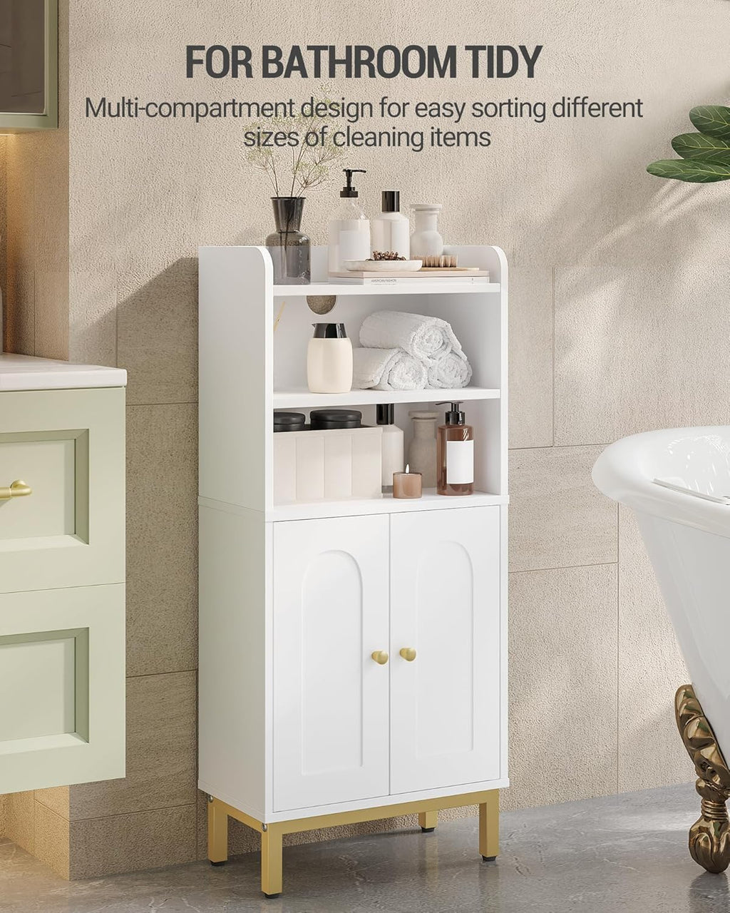 2-Door Small Bathroom Cabinet