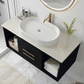 40" Floating Bathroom Vanity Black