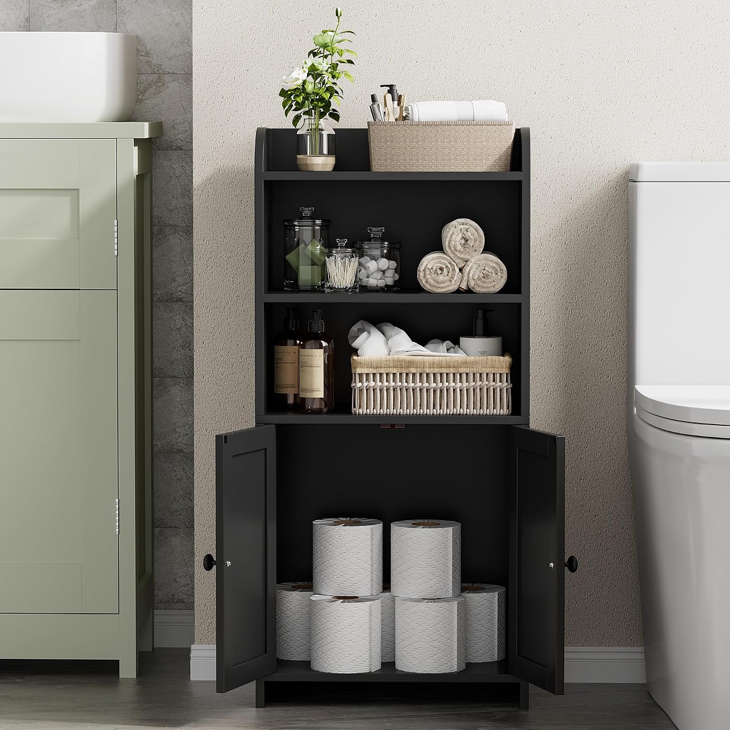 Bathroom Toilet Paper Storage Cabinet