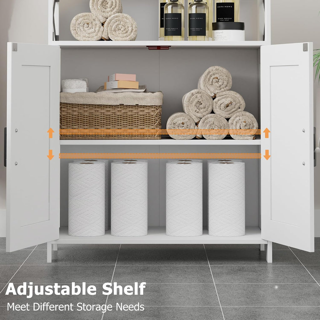 Farmhouse Bathroom Floor Cabinet