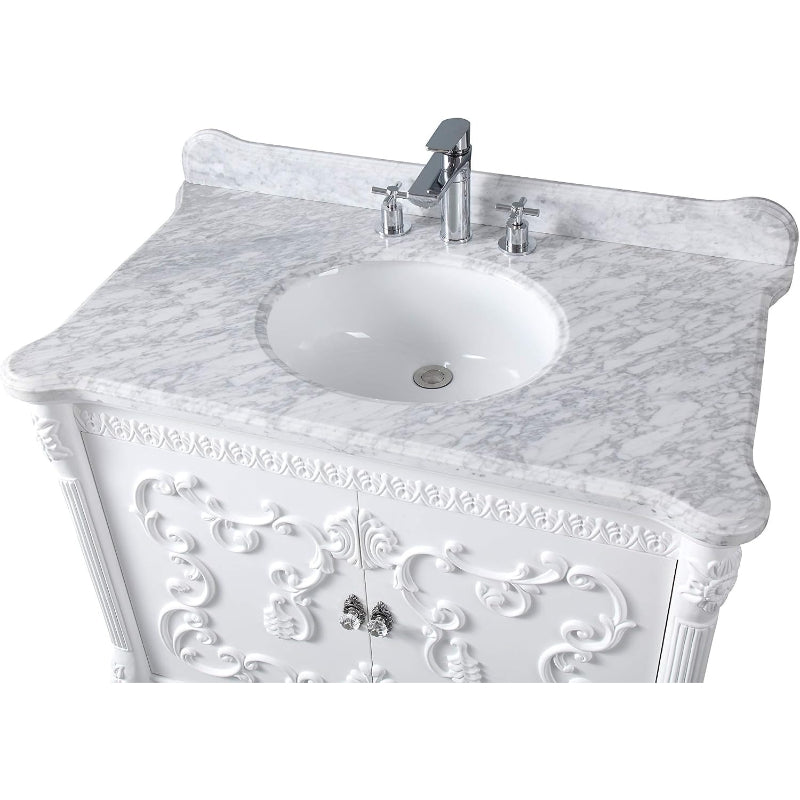 40" Carrara Marble Vanity