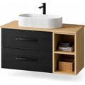30" Floating Bathroom Vanity Black